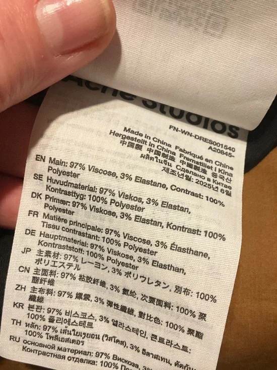 Acne Black Satin Midi Dress with Draped Scarf - Picture 10 of 10